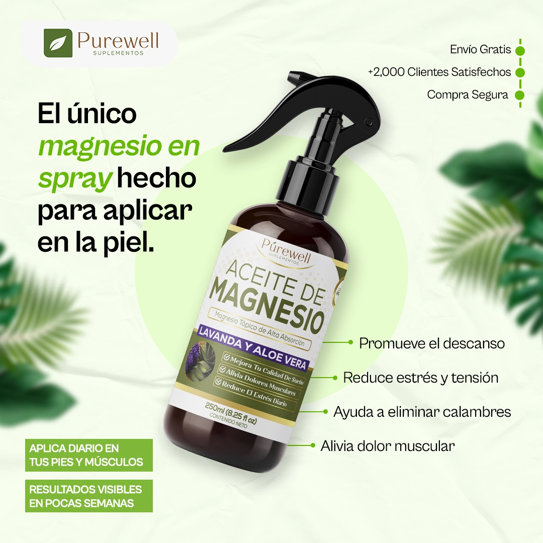 Aceite de Magnesio Purewell - Calidad